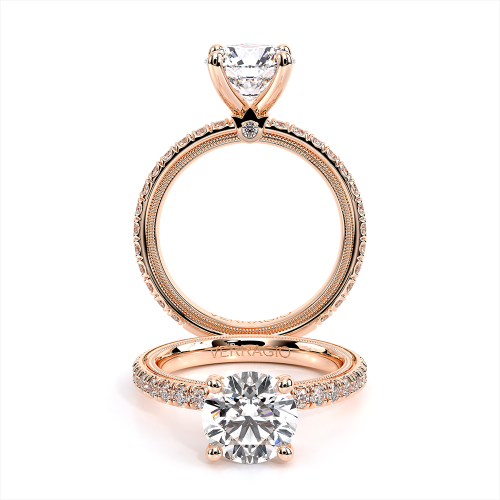 Verragio Pave Round Engagement Ring