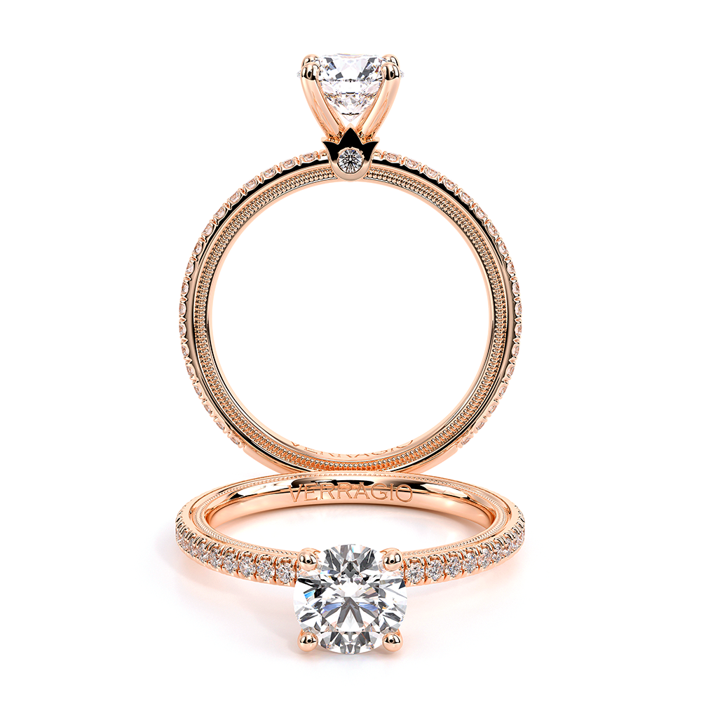 Verragio Pave Round Engagement Ring