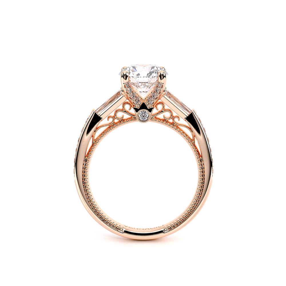 Verragio Three-Stone Round Engagement Ring