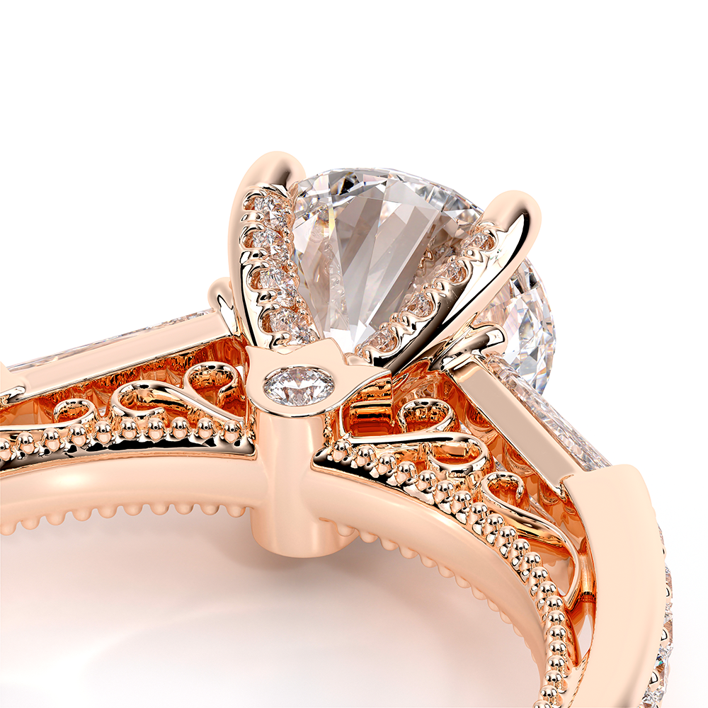 Verragio Three-Stone Round Engagement Ring