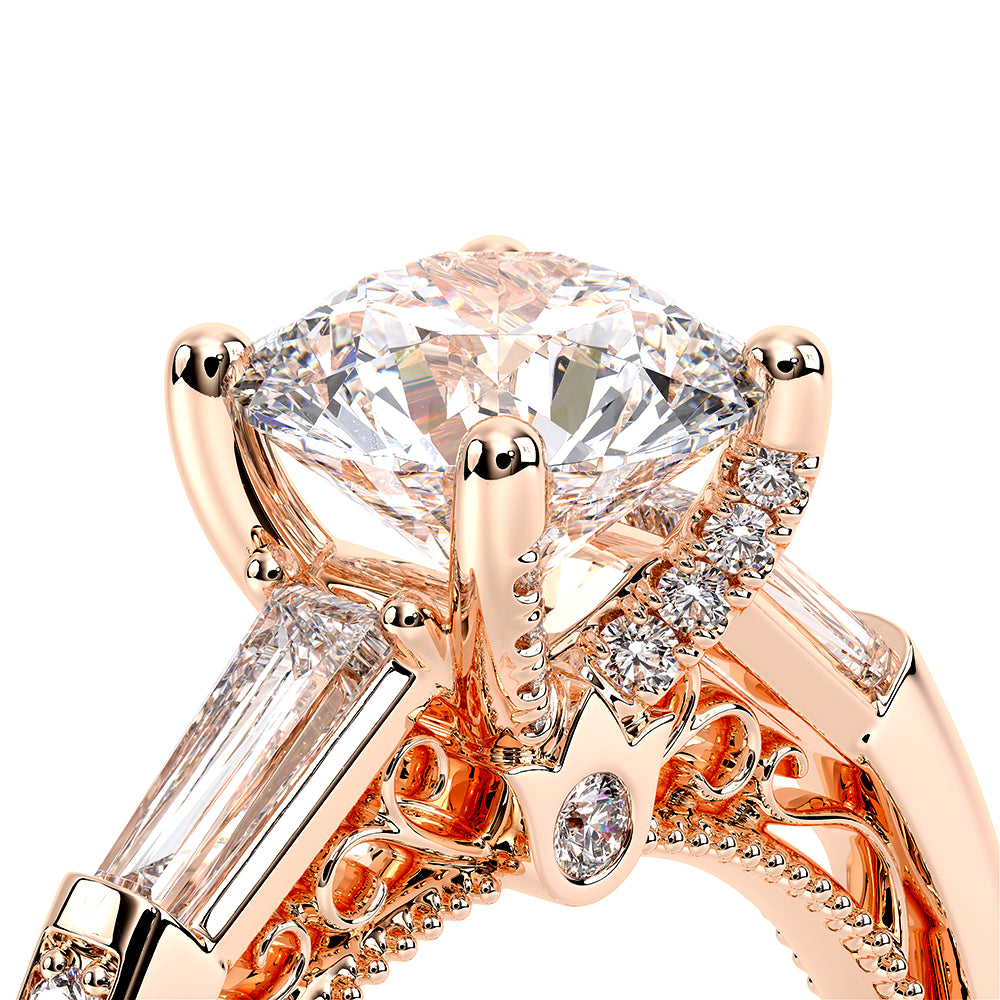 Venetian-5085r-14k Rose Gold Round