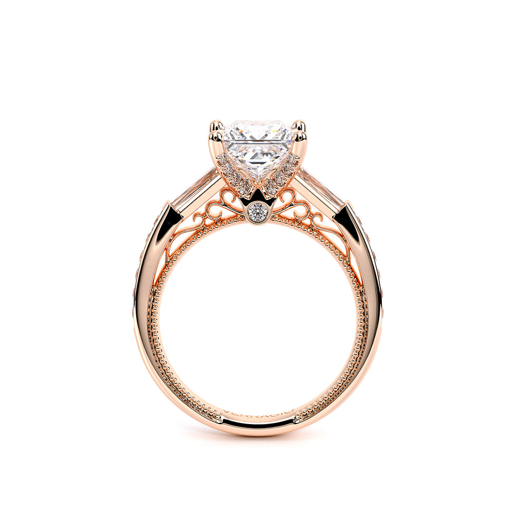 Verragio Three-Stone Princess Engagement Ring