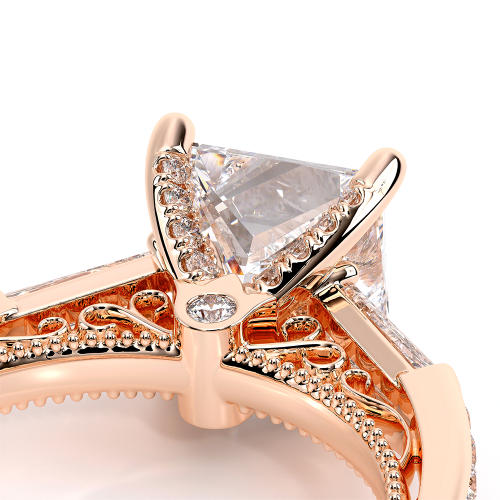 Verragio Three-Stone Princess Engagement Ring