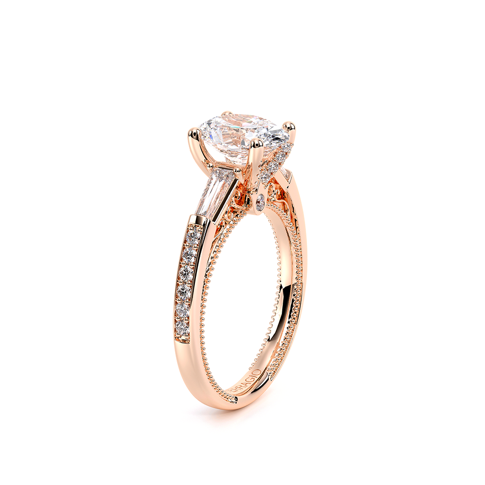 Verragio Three-Stone Oval Engagement Ring