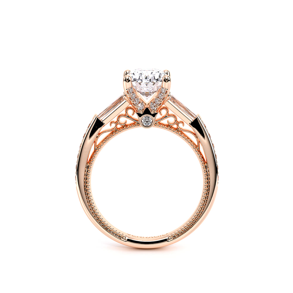 Venetian-5085ov-18k Rose Gold Oval