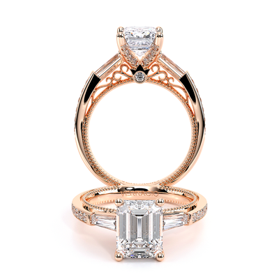 Verragio Three-Stone Emerald Engagement Ring