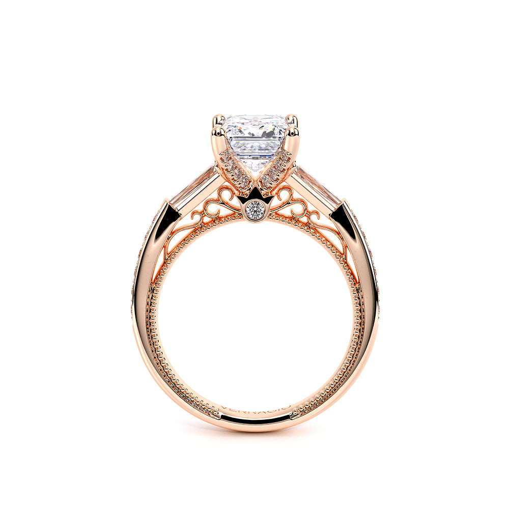 Venetian-5085em-18k Rose Gold Emerald