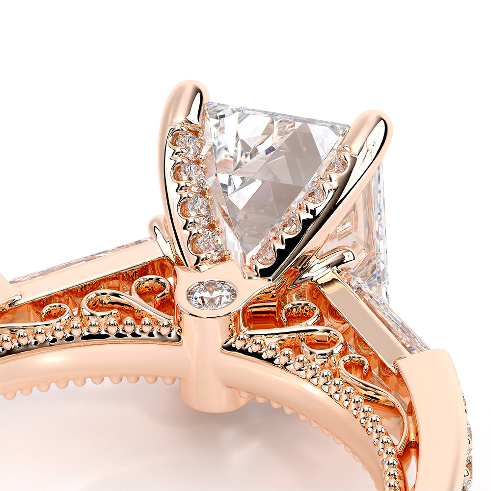 Venetian-5085em-14k Rose Gold Emerald
