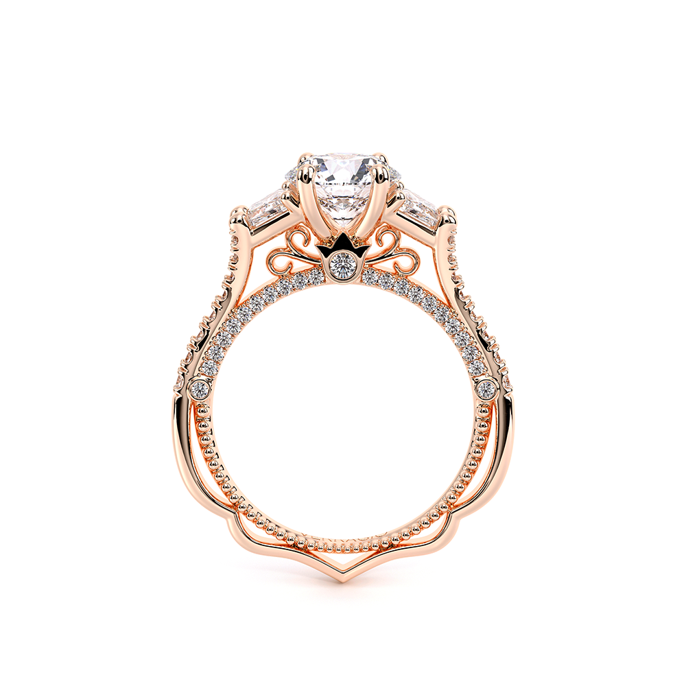 Verragio Three-Stone Round Engagement Ring