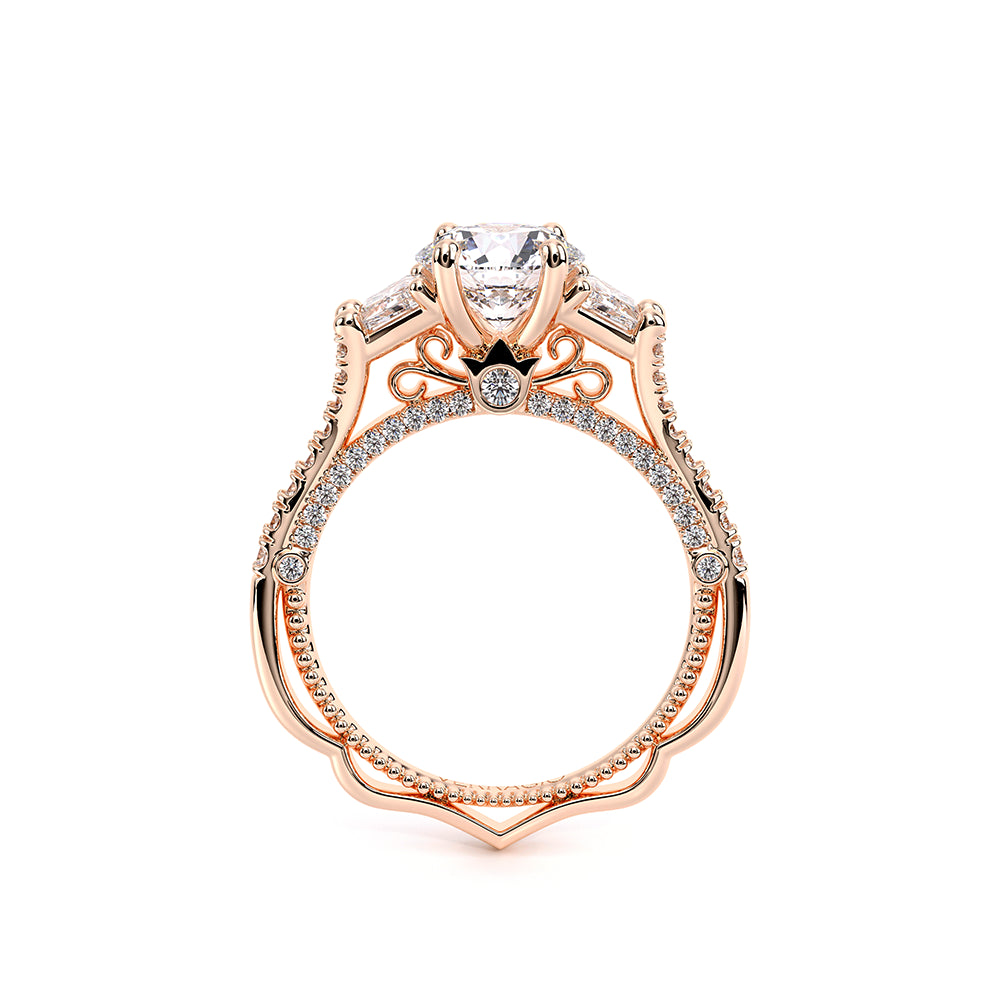 Venetian-5086r-18k Rose Gold Round