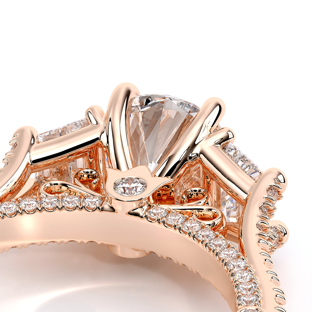 Venetian-5086r-14k Rose Gold Round
