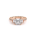 Verragio Three-Stone Princess Engagement Ring