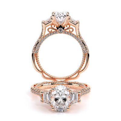 Verragio Three-Stone Oval Engagement Ring