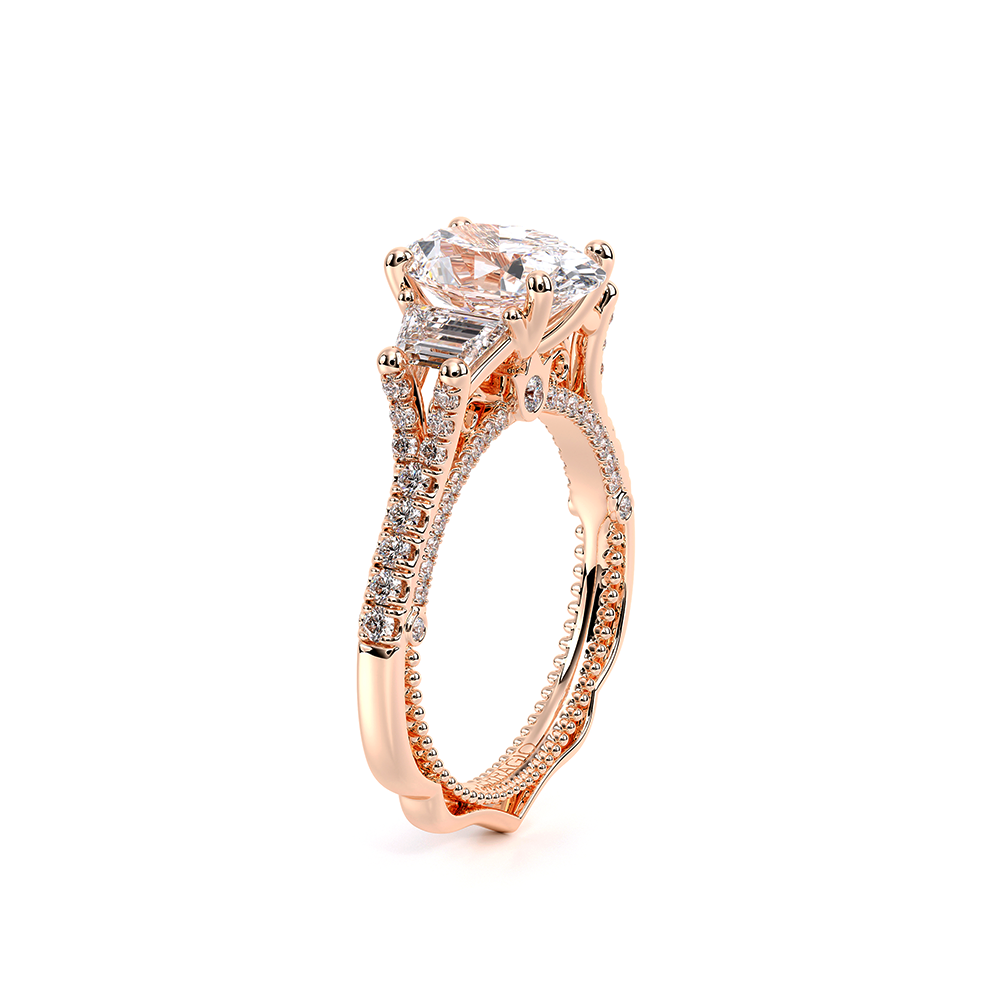 Verragio Three-Stone Oval Engagement Ring