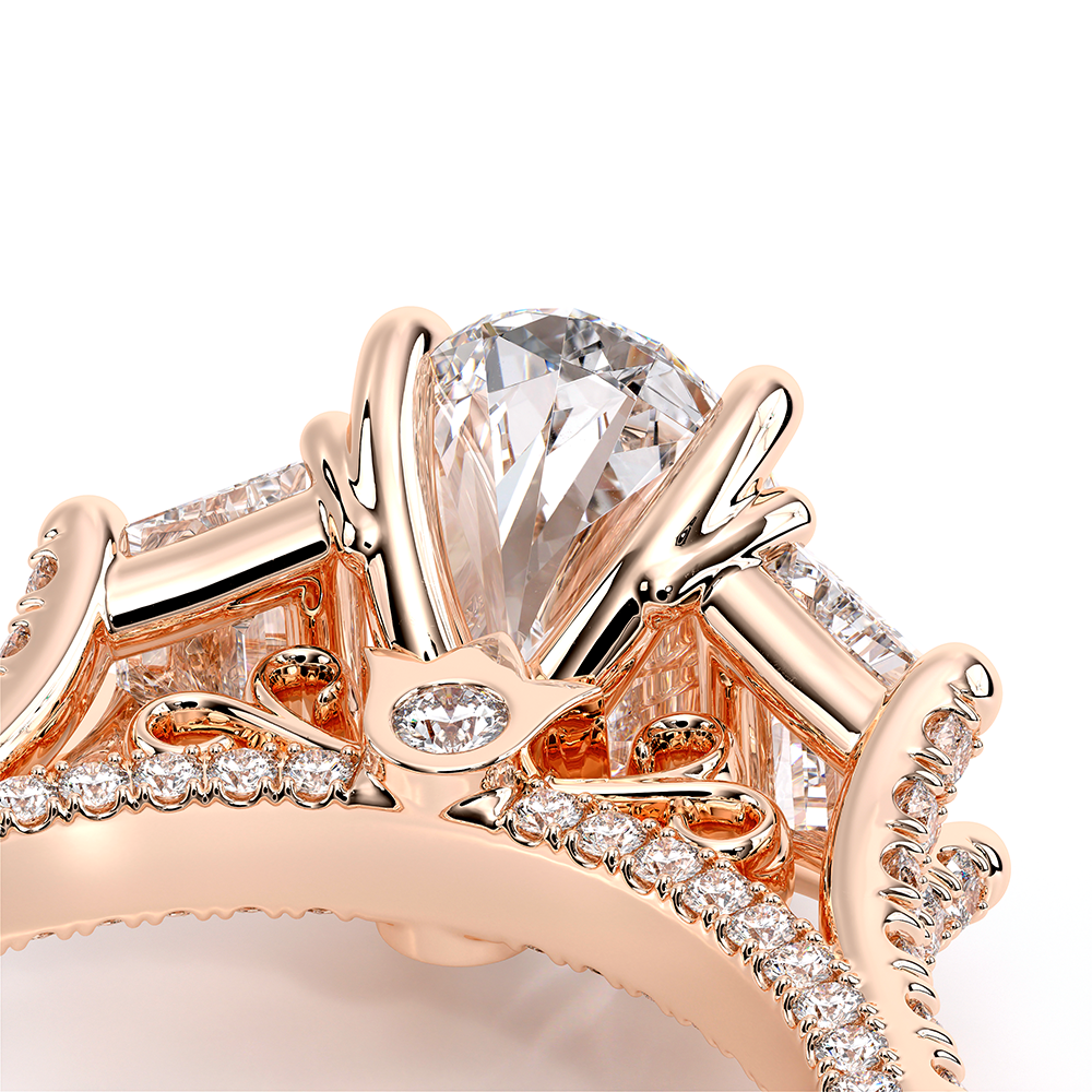 Verragio Three-Stone Oval Engagement Ring