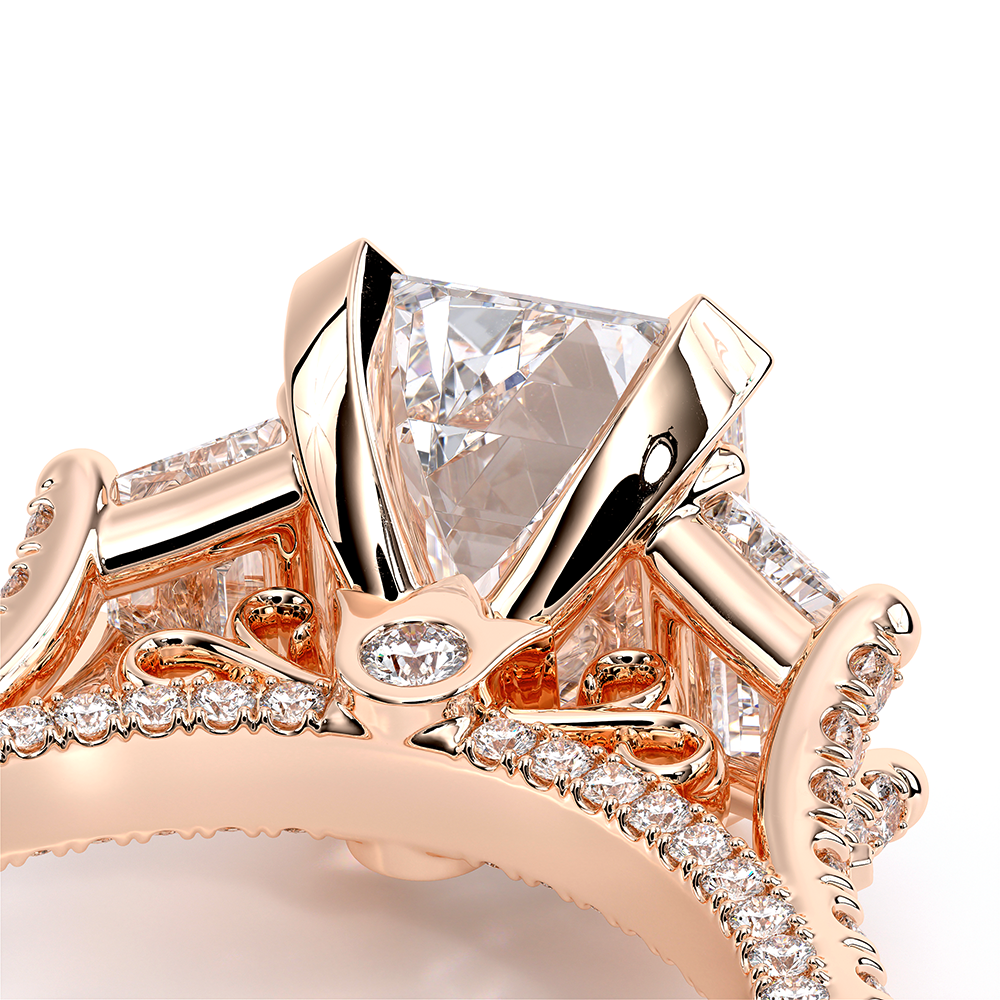 Verragio Three-Stone Emerald Engagement Ring