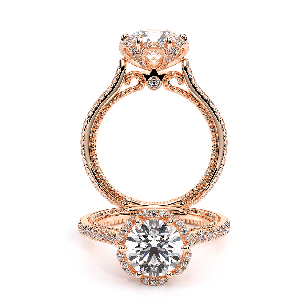 Verragio Halo Round Engagement Ring