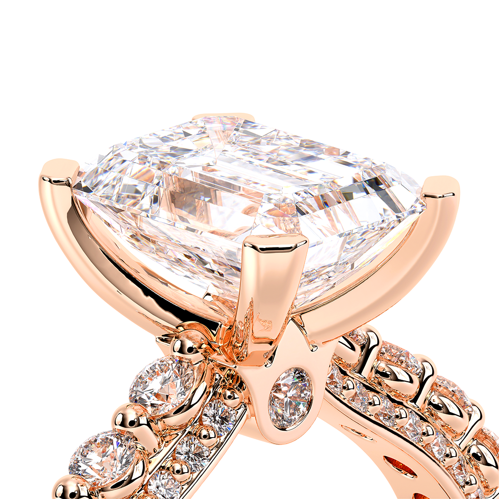 Verragio Pave Emerald Engagement Ring