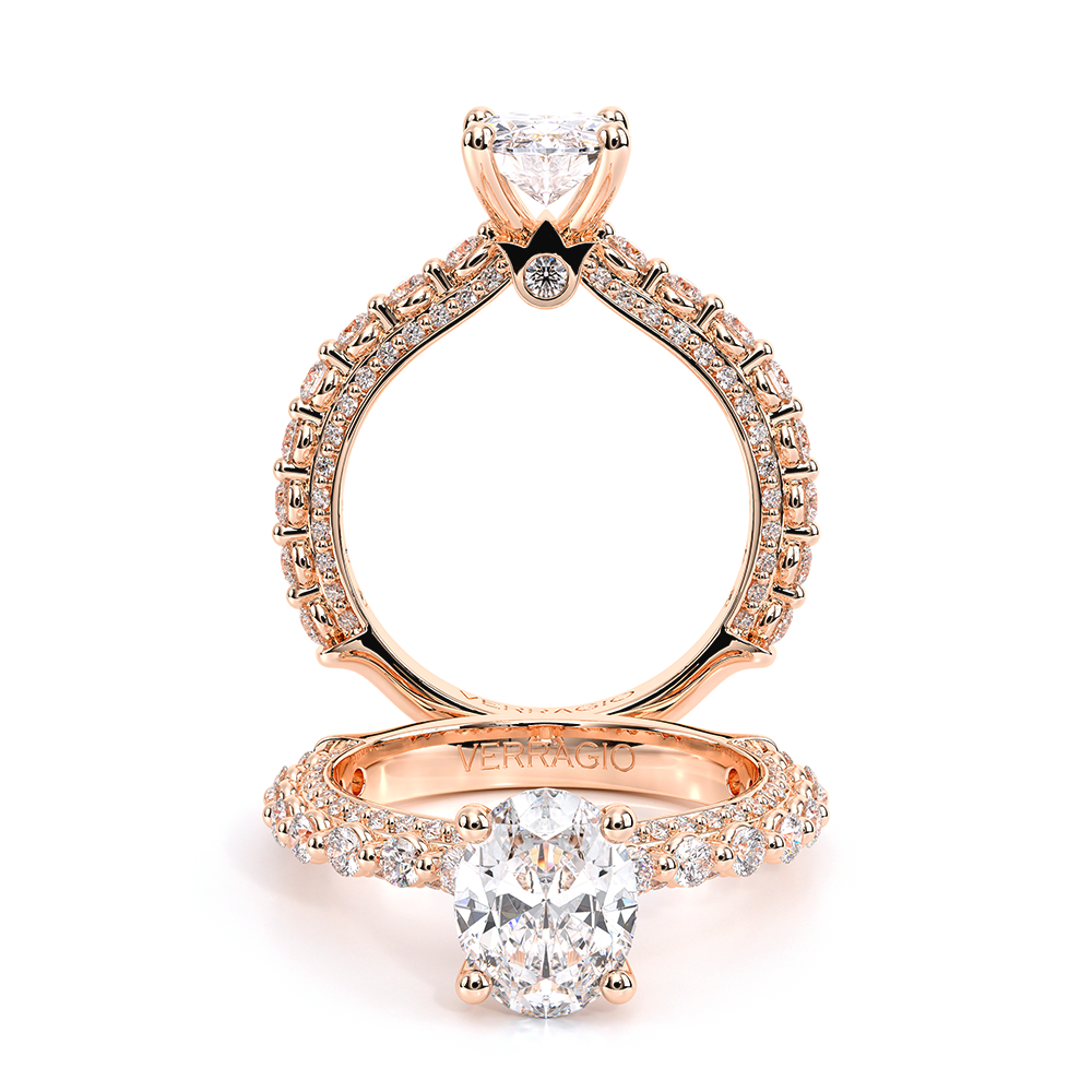 Verragio Pave Oval Engagement Ring