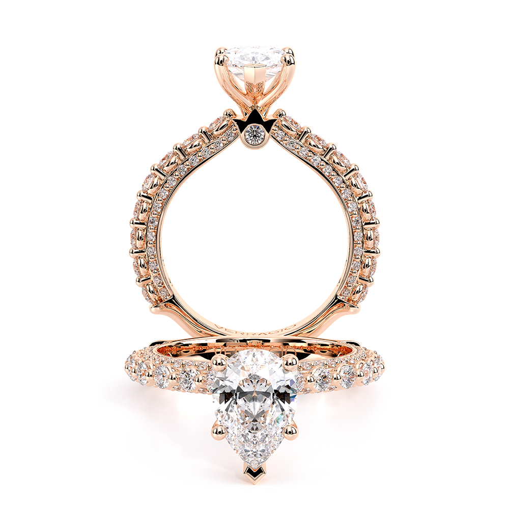 Verragio Pave Pear Engagement Ring