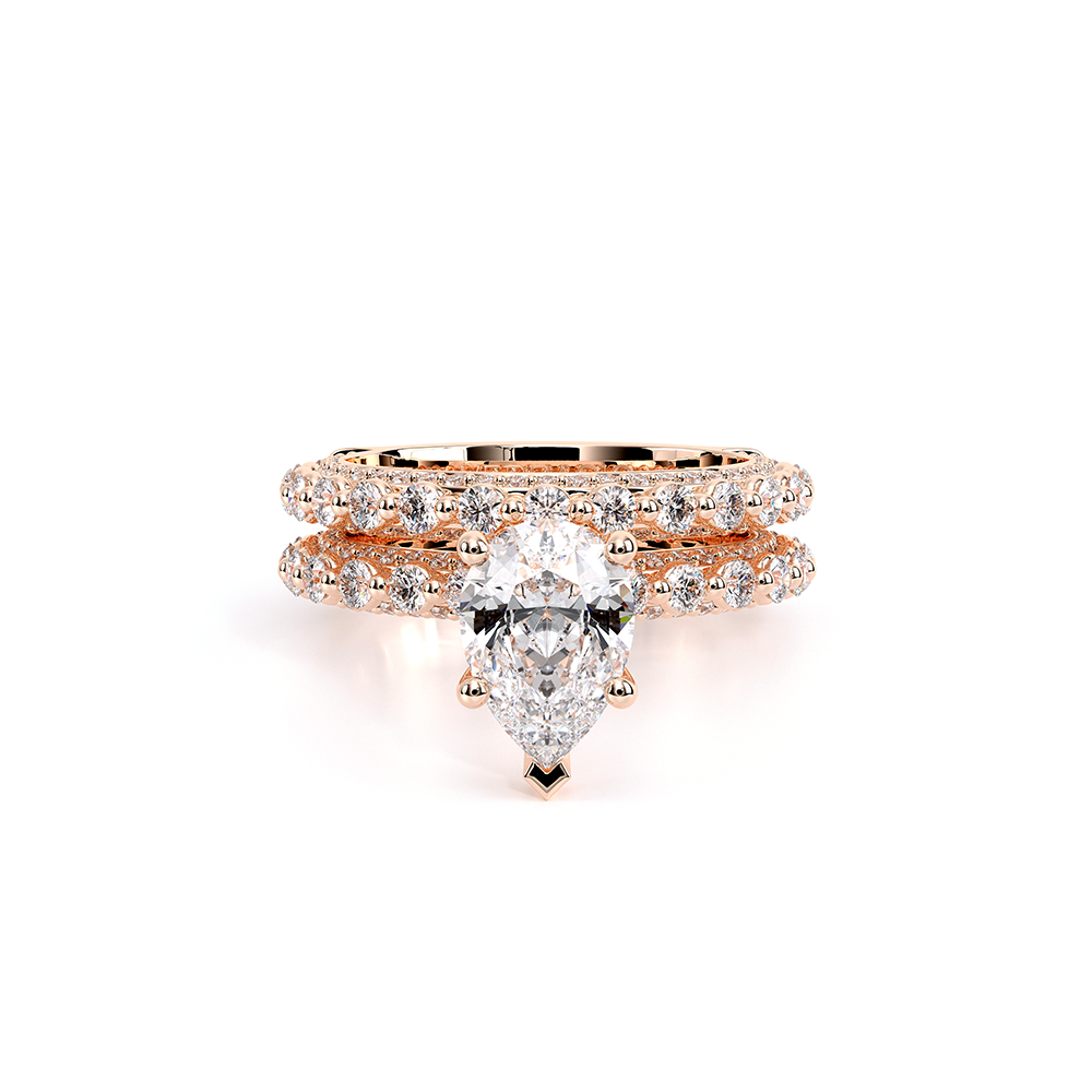 Verragio Pave Pear Engagement Ring