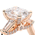 Renaissance-991EM-S-18K Rose Gold Emerald