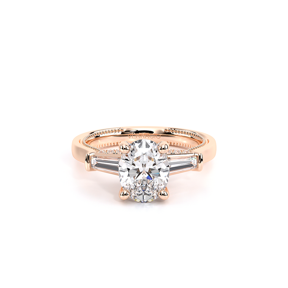 Verragio Three-Stone Oval Engagement Ring