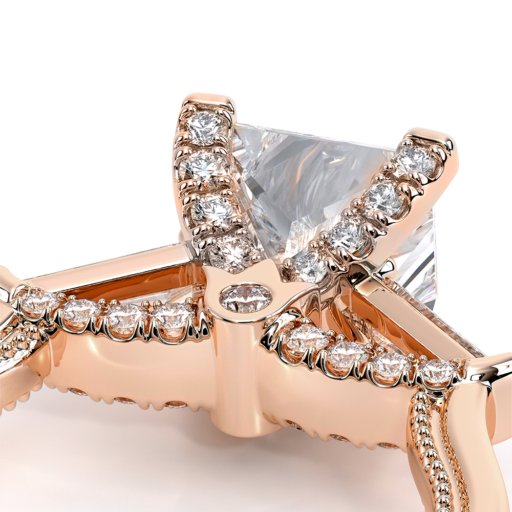Verragio Three-Stone Princess Engagement Ring