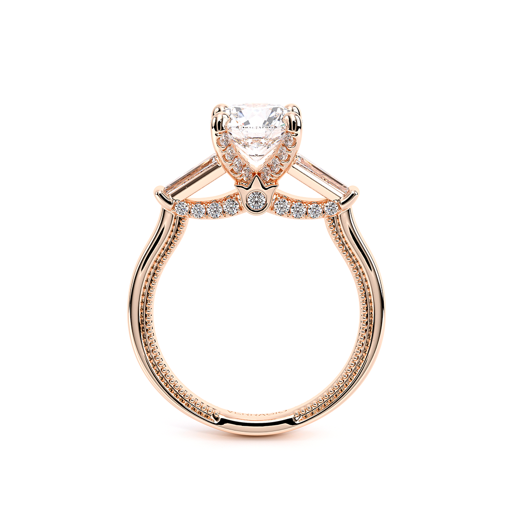 Verragio Three-Stone Round Engagement Ring