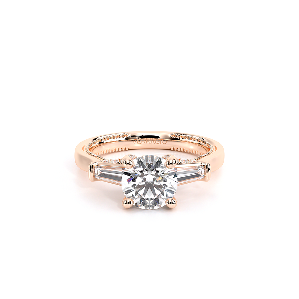 Verragio Three-Stone Round Engagement Ring