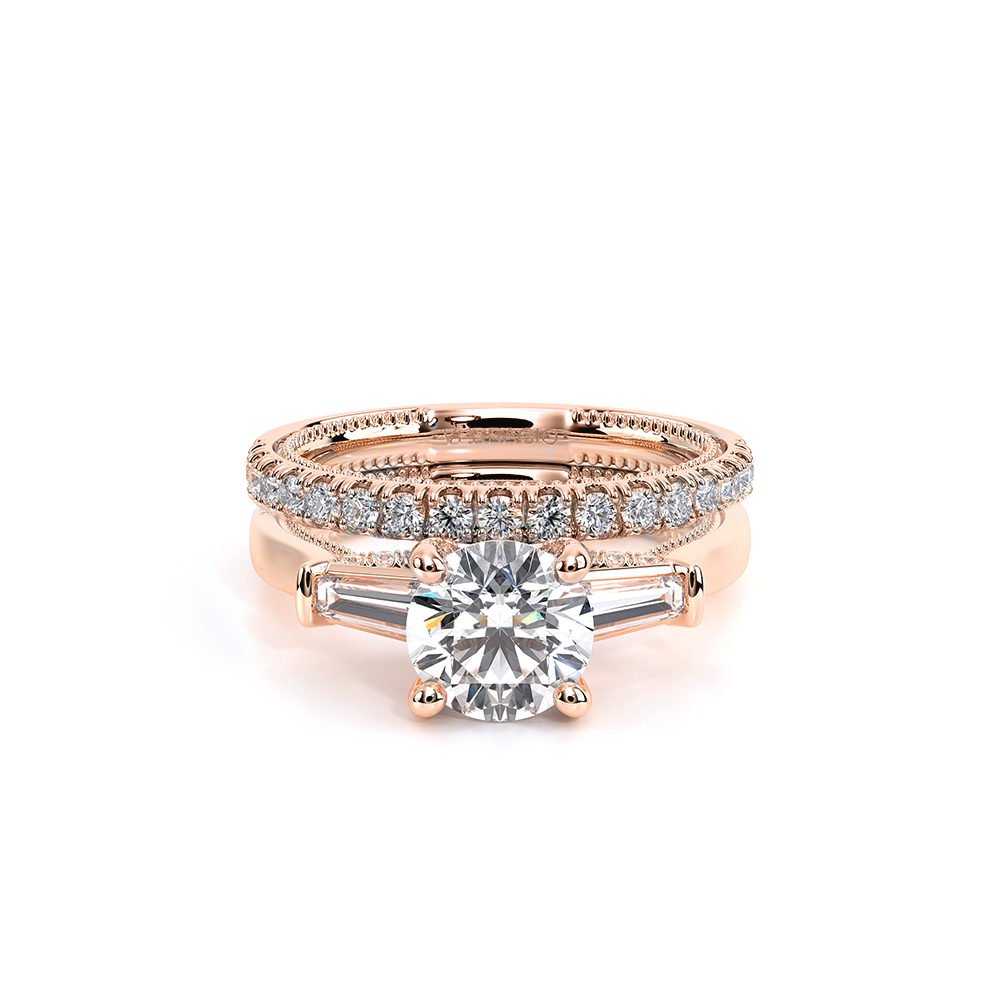 Verragio Three-Stone Round Engagement Ring