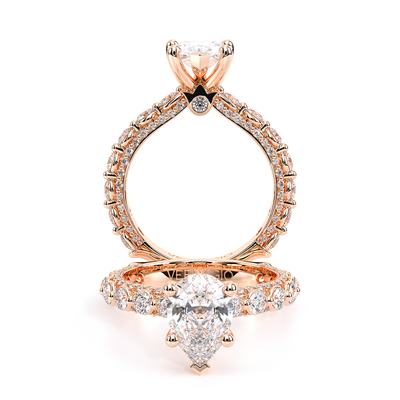 Verragio Pave Pear Engagement Ring