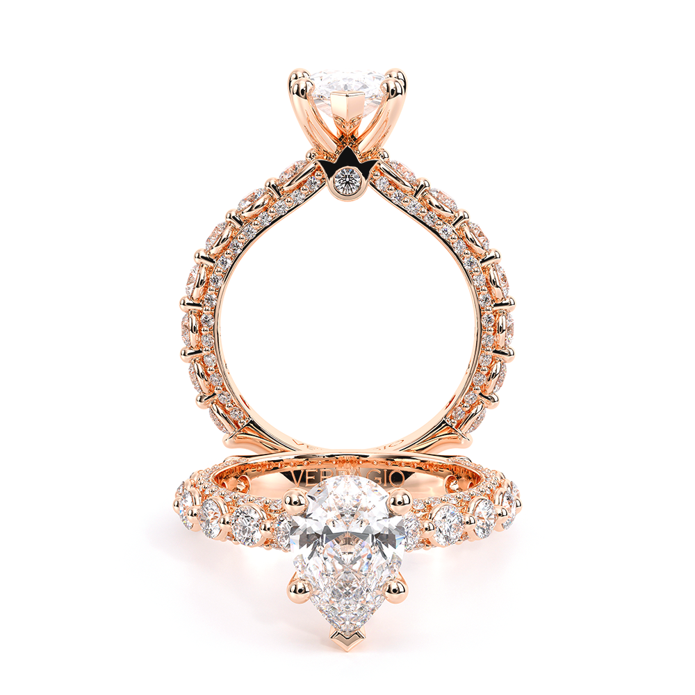 Verragio Pave Pear Engagement Ring