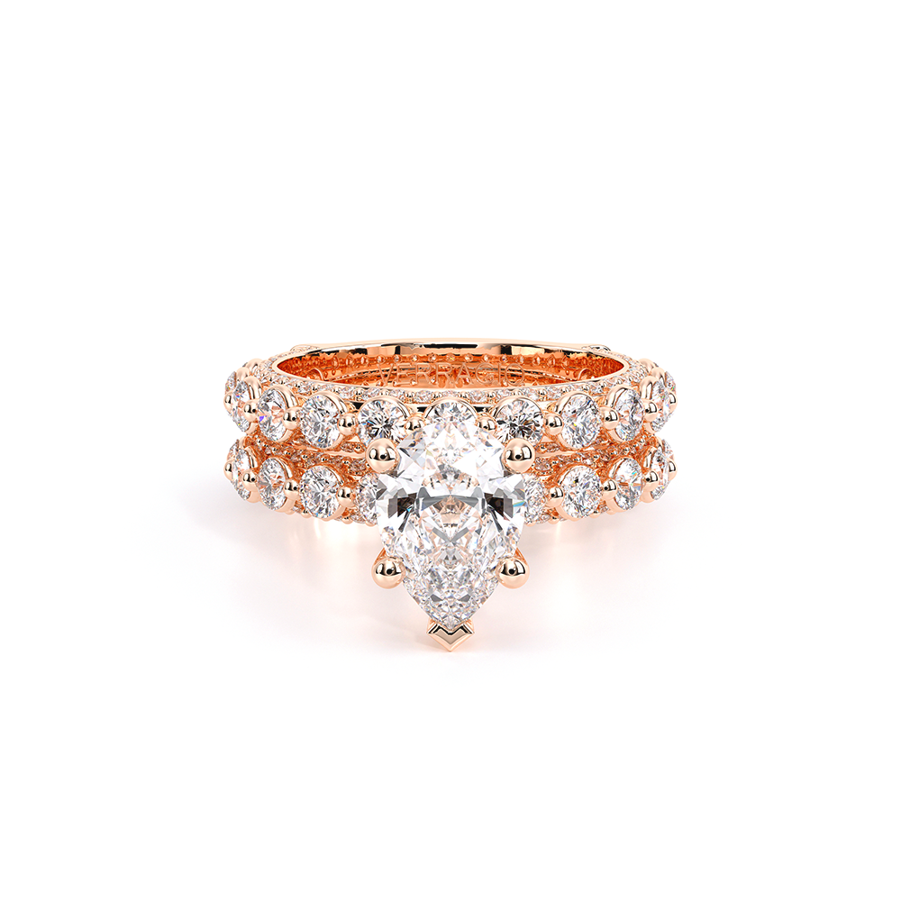 Verragio Pave Pear Engagement Ring