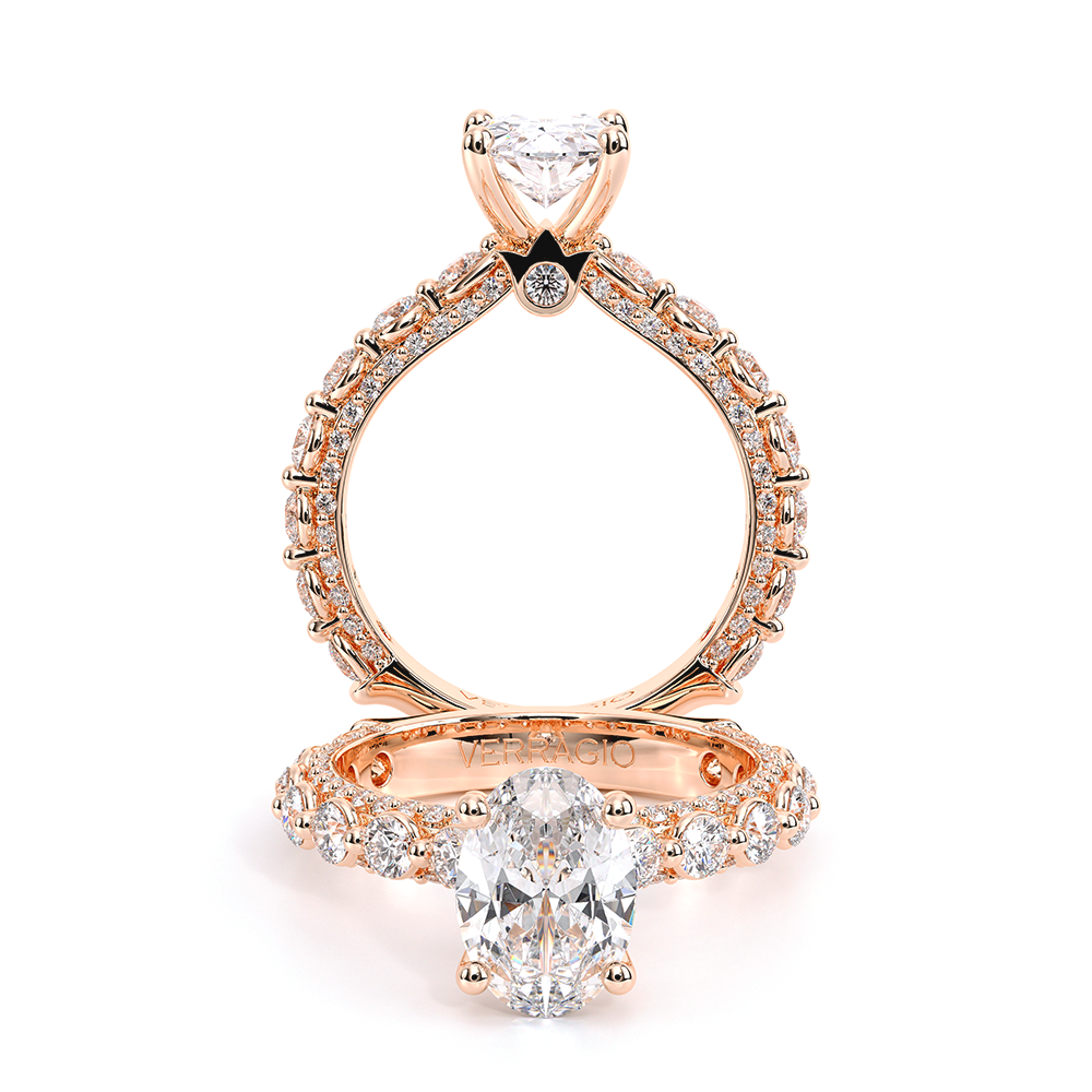 Verragio Pave Oval Engagement Ring