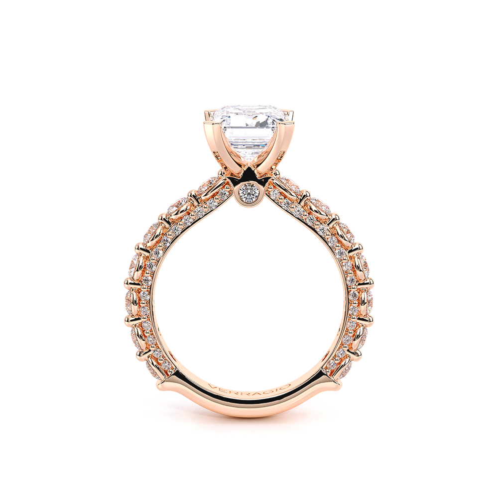 Verragio Pave Emerald Engagement Ring