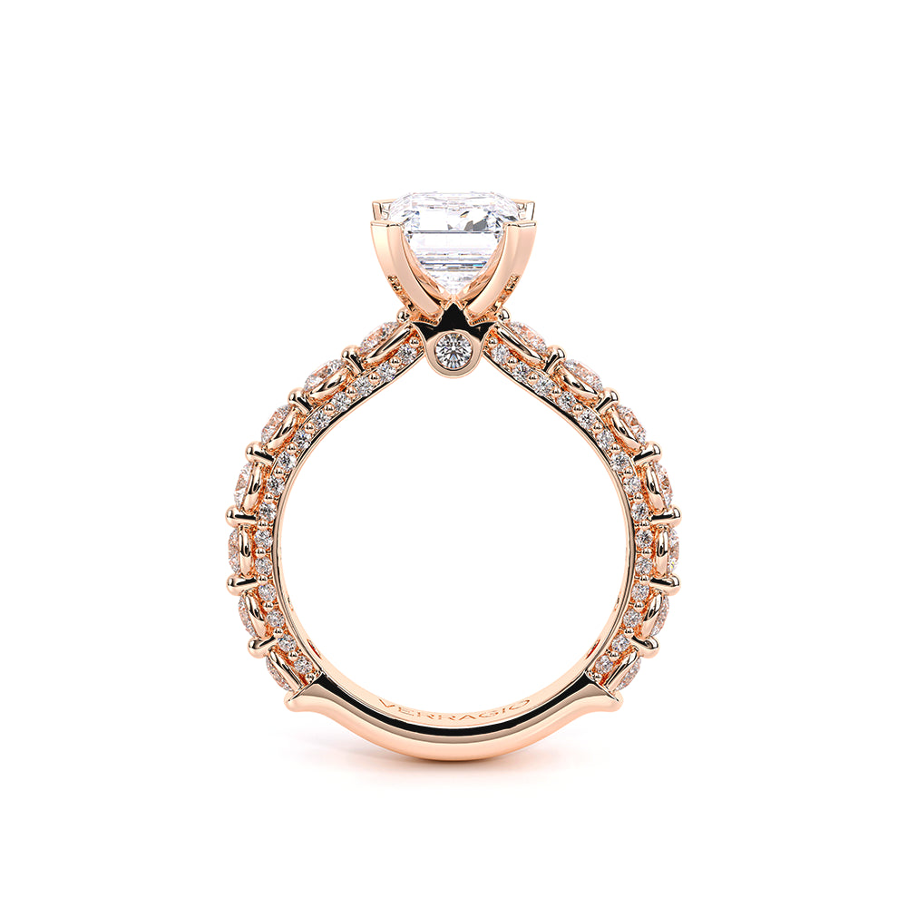 Couture-0488EM25-14K Rose Gold Emerald