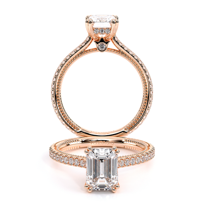 Verragio Pave Emerald Engagement Ring