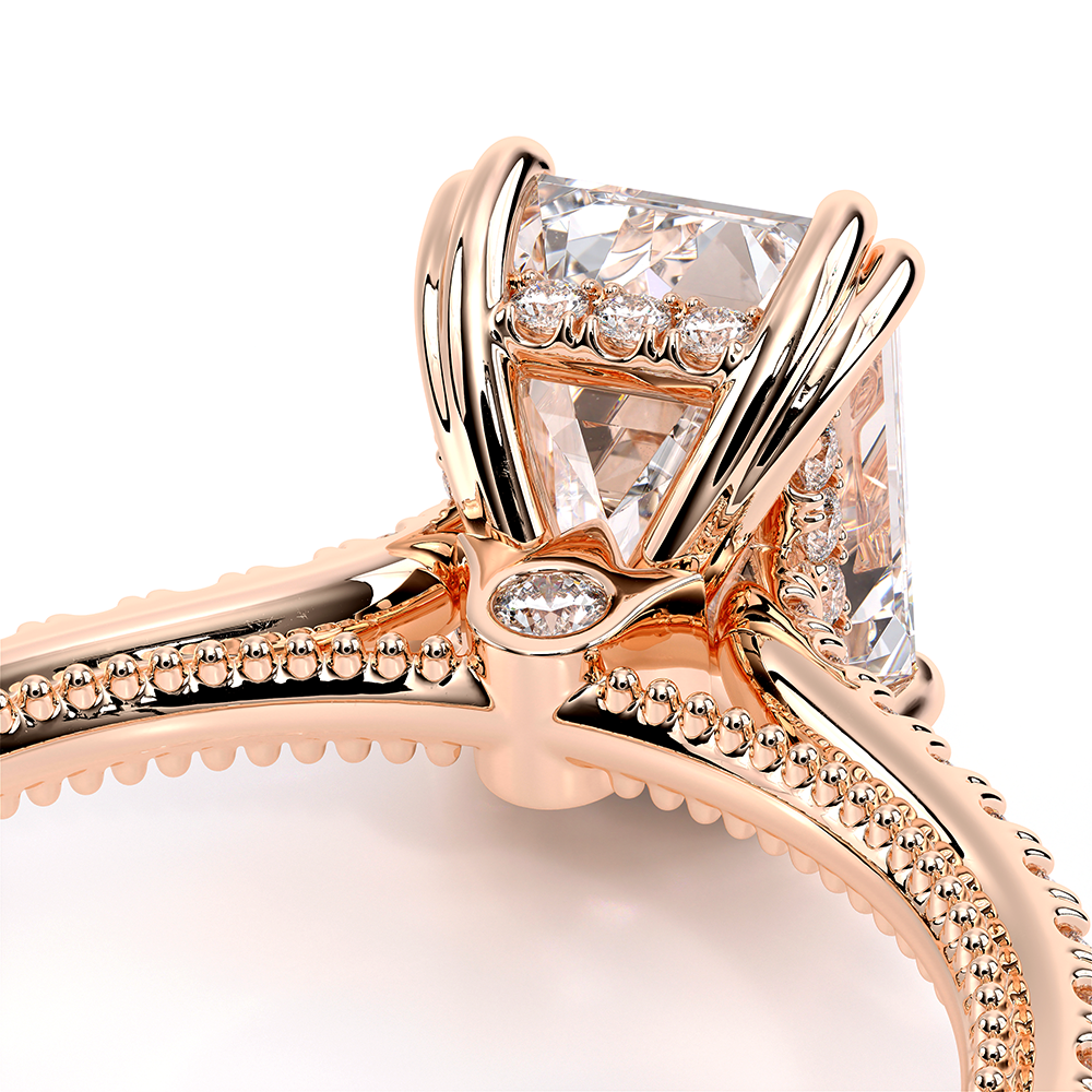 Verragio Pave Emerald Engagement Ring