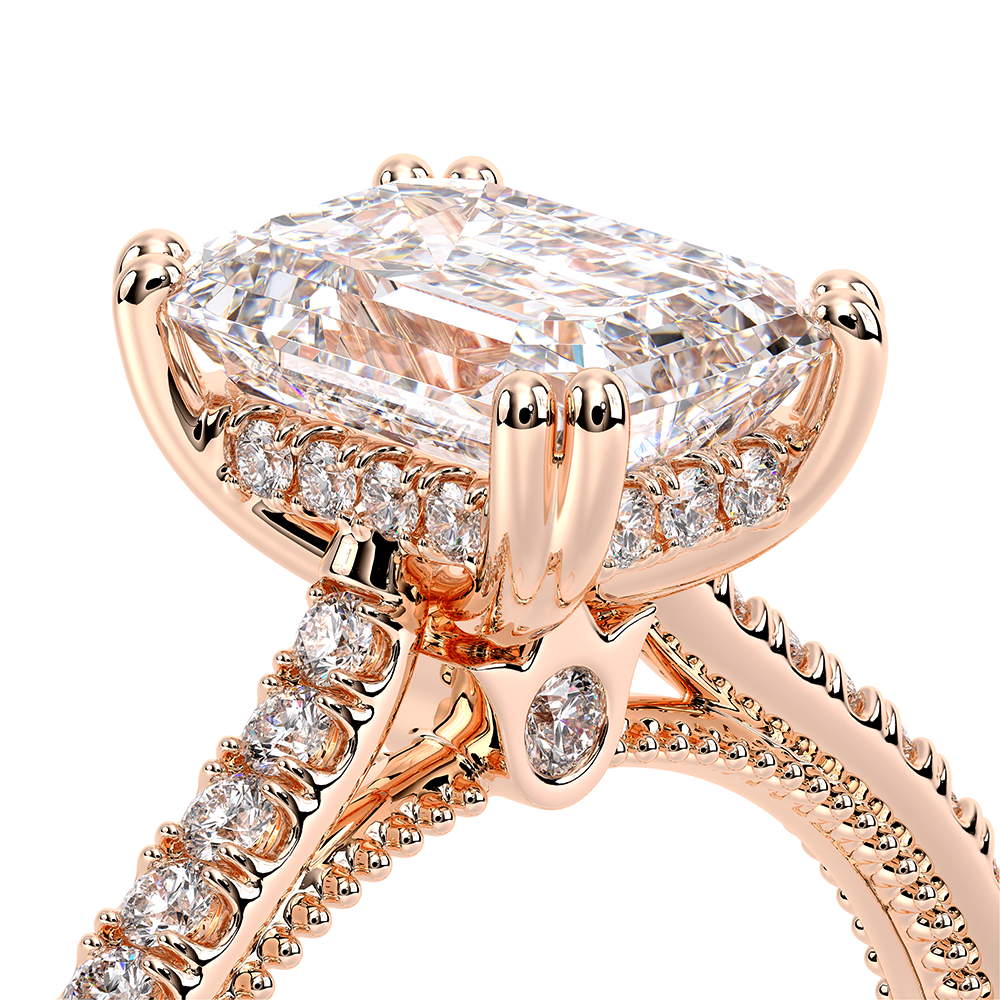 Verragio Pave Emerald Engagement Ring