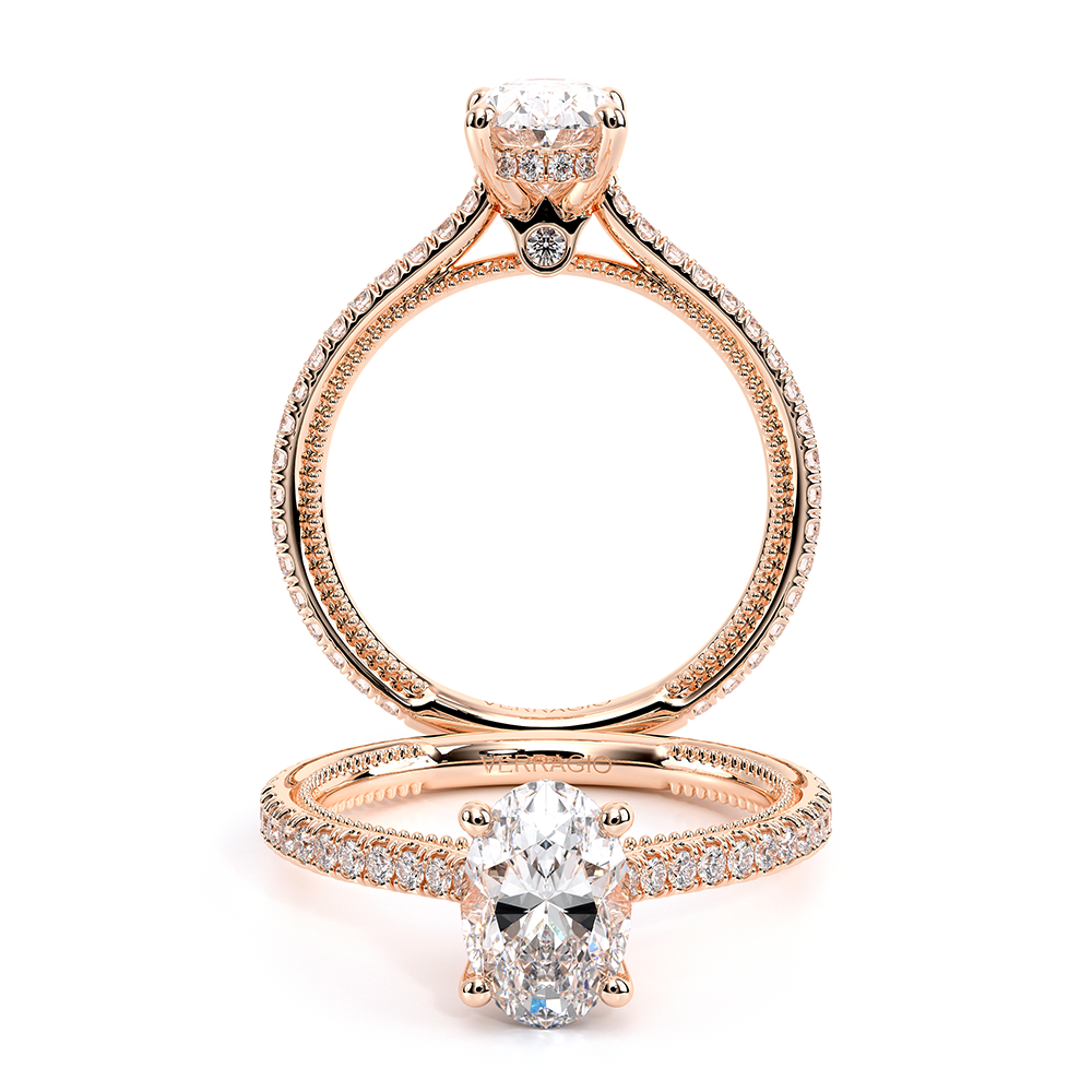 Verragio Pave Oval Engagement Ring