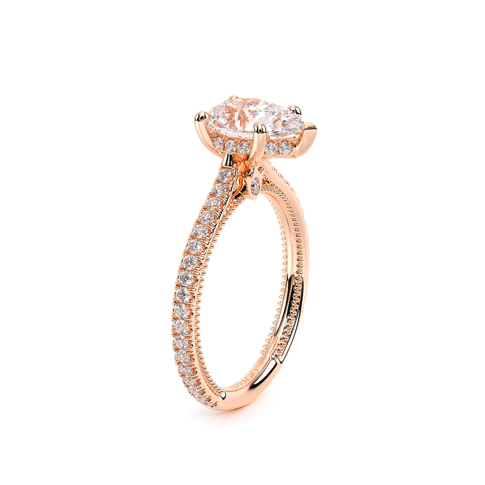 Renaissance-992PS13-18K Rose Gold Pear