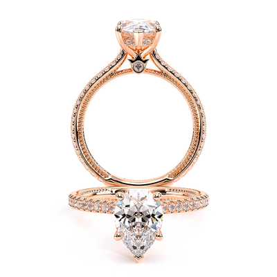 Verragio Pave Pear Engagement Ring