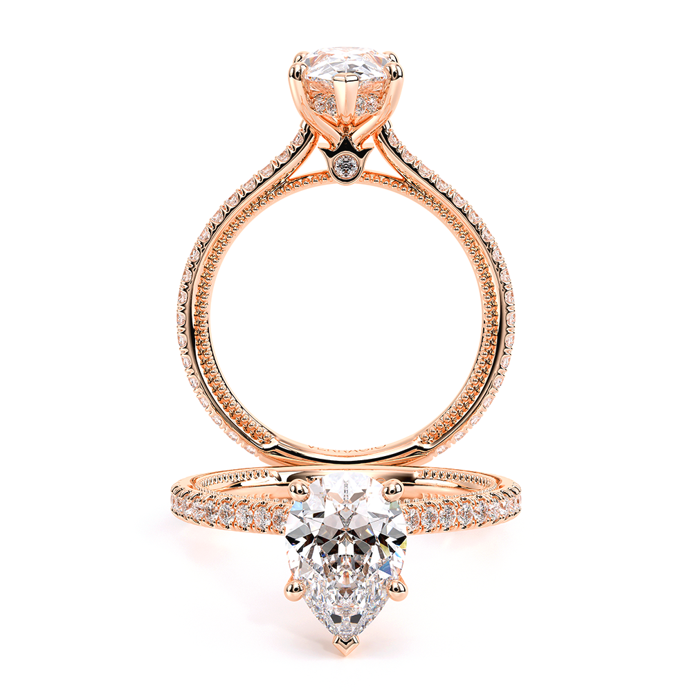 Verragio Pave Pear Engagement Ring