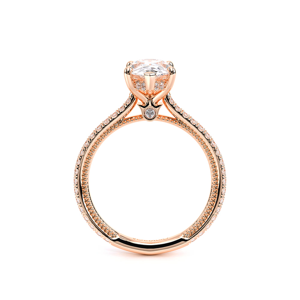 Renaissance-992PS13-14K Rose Gold Pear