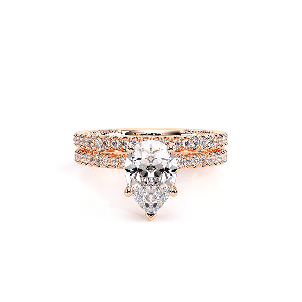 Verragio Pave Pear Engagement Ring