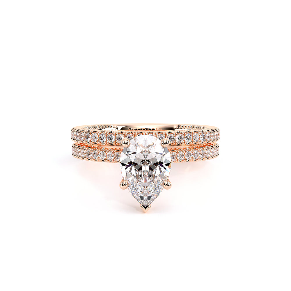Renaissance-992PS13-18K Rose Gold Pear