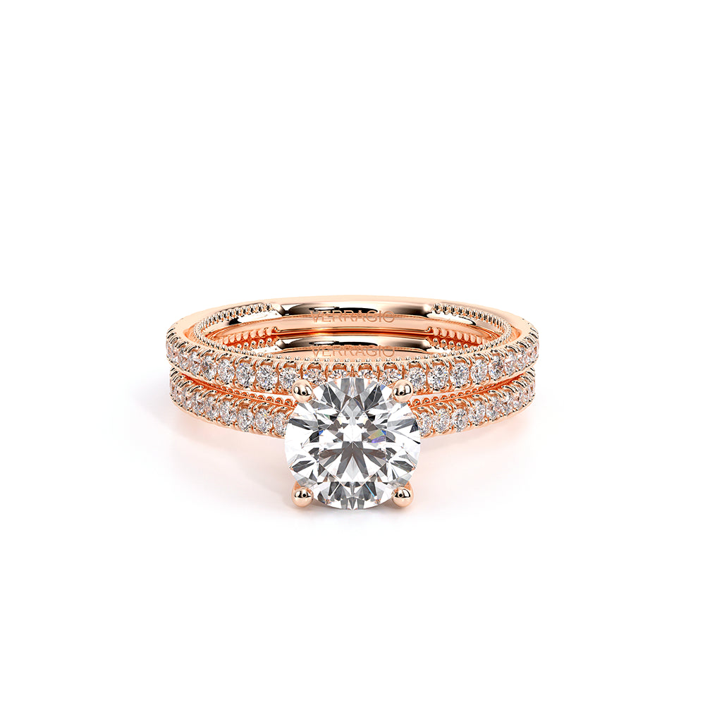 Renaissance-992R13-14K Rose Gold Round