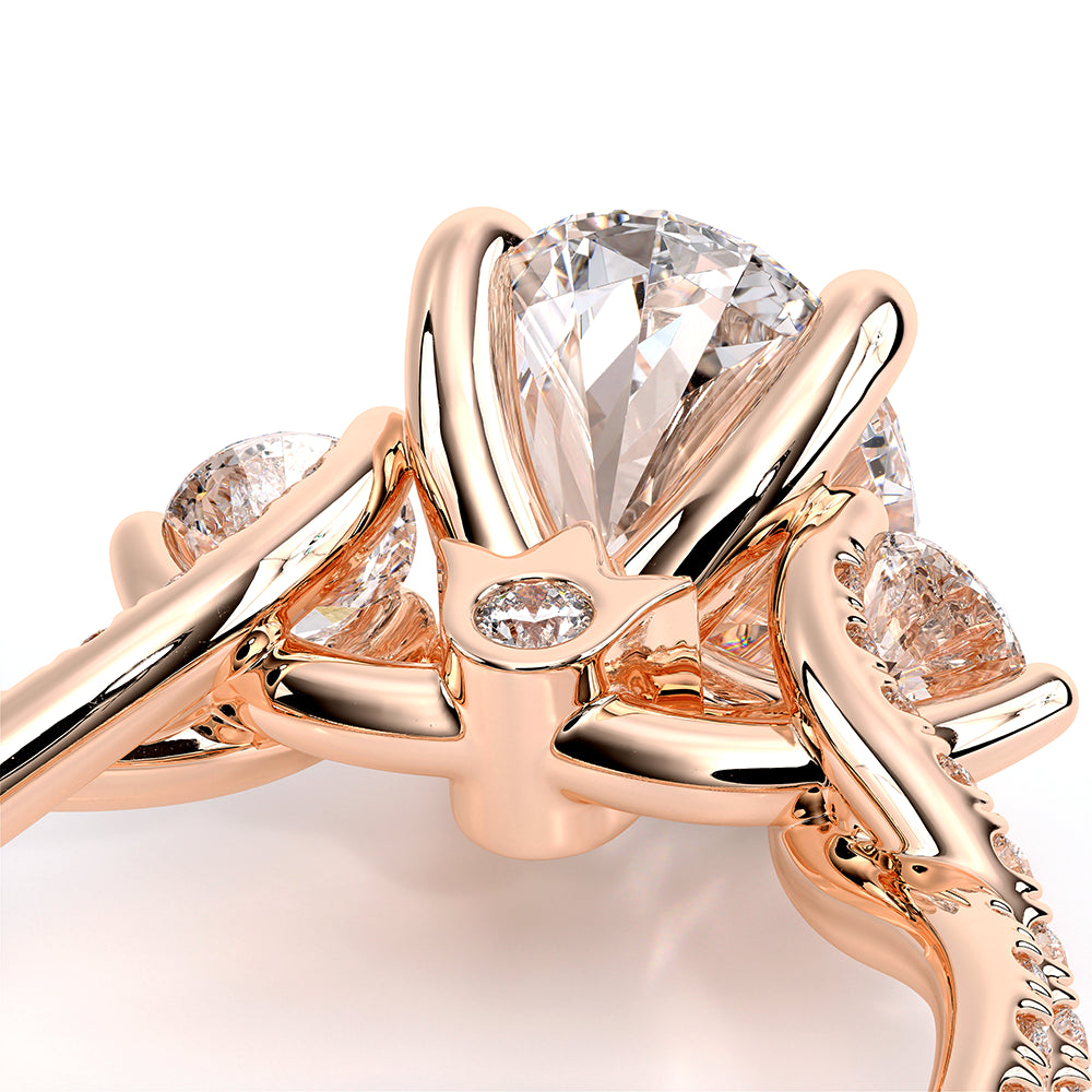 Renaissance-962-3OV12-14K Rose Gold Oval