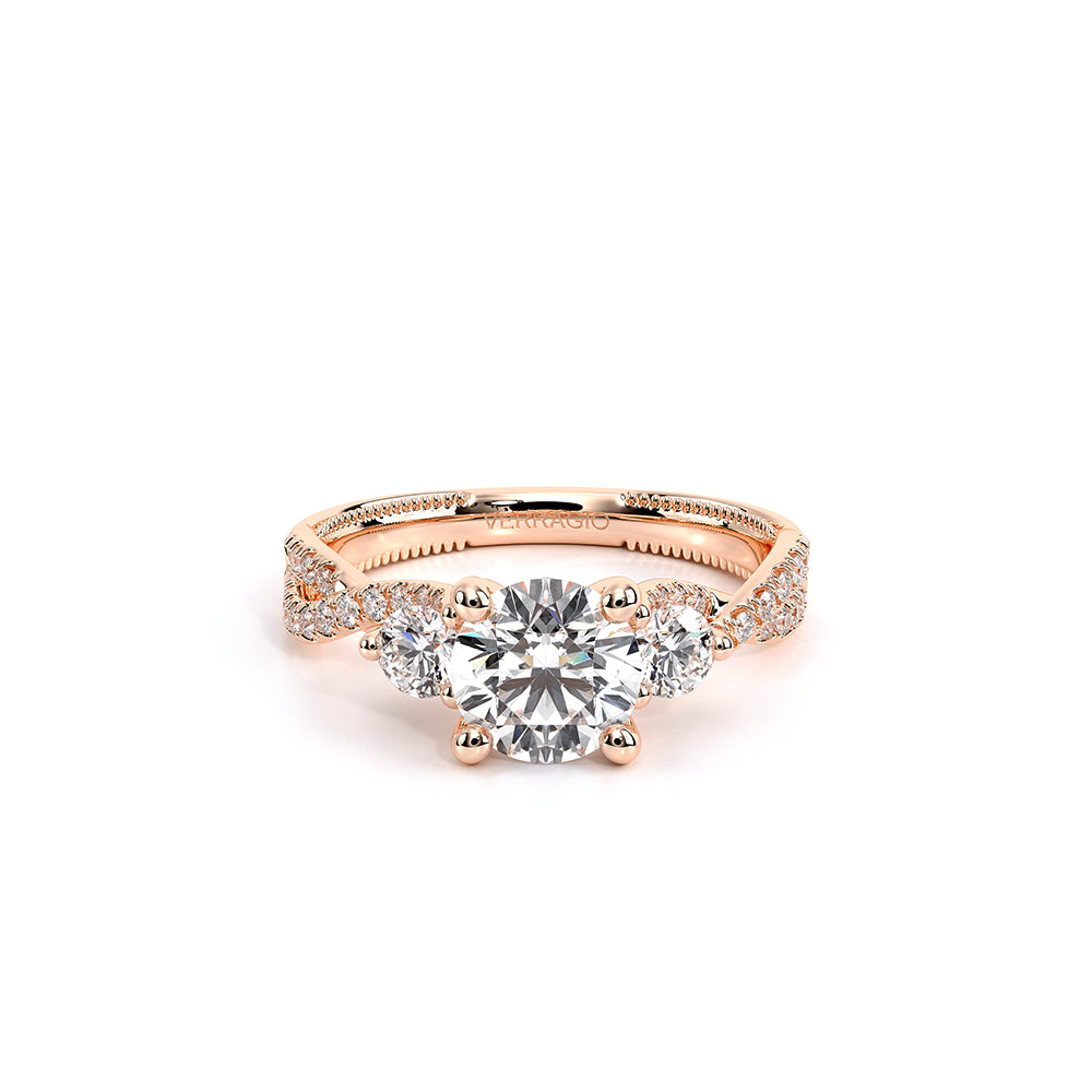 Renaissance-962-3R12-18K Rose Gold Round